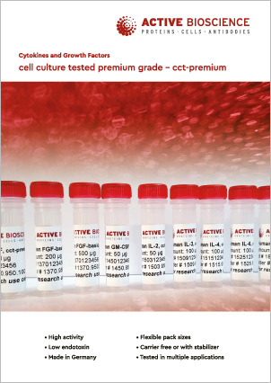 Titelblatt des Flyers Cell culture tested premium grade - cct-premium